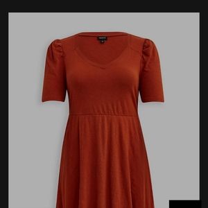Torrid Dress - burnt orange